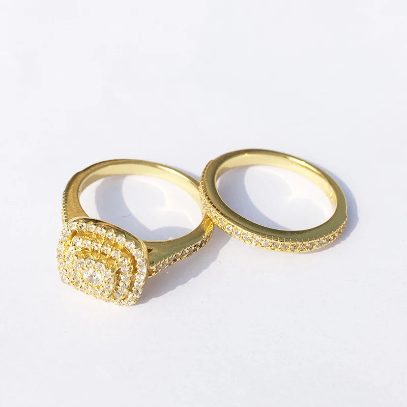 14K Yellow Halo Fresh Water Pearl and Natural Diamond Ring Size 7