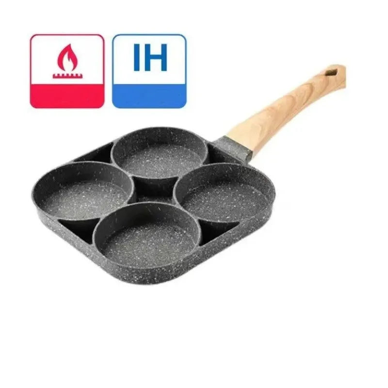 4-Hole Non-Stick Frying Pan