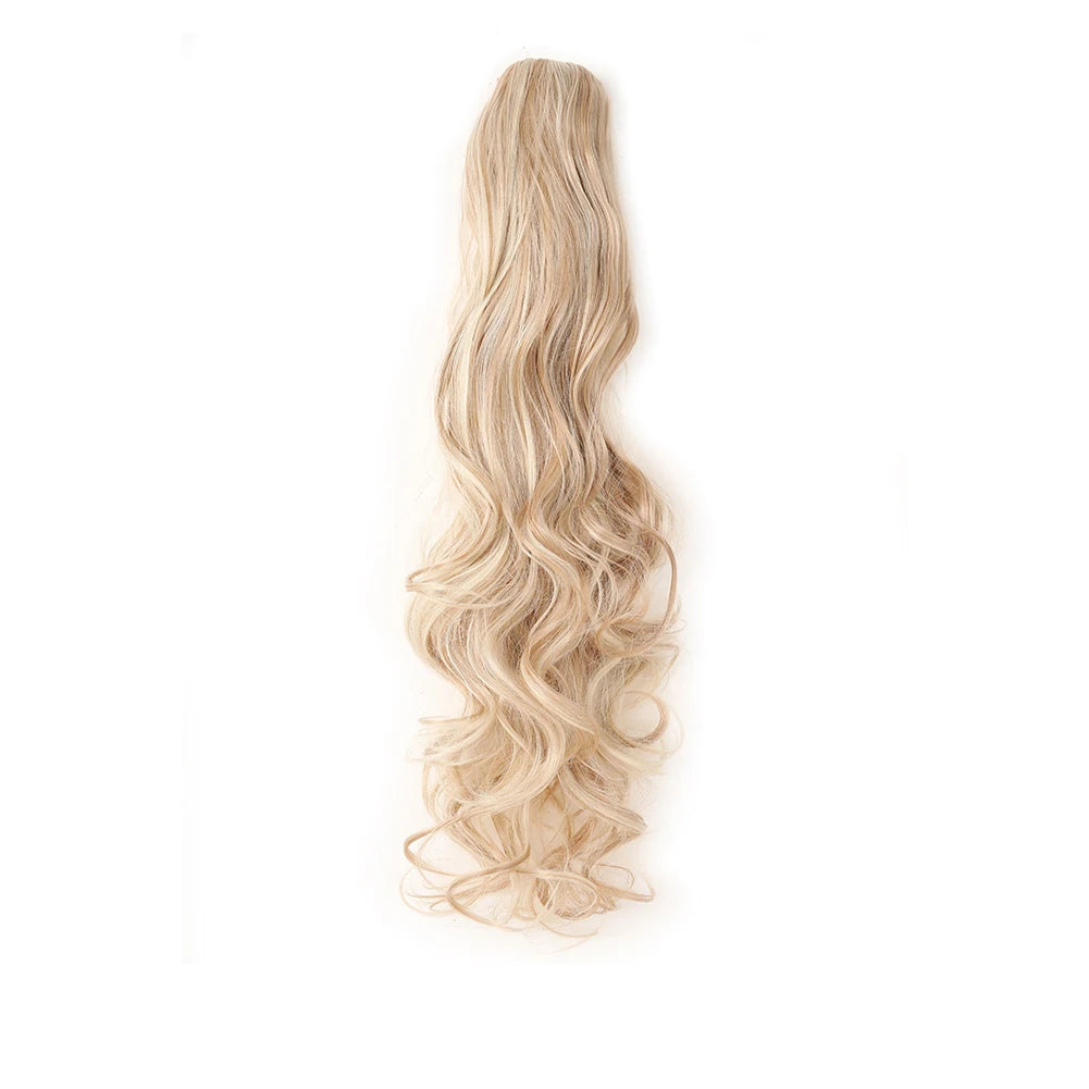 Ponytail Extension Synthetic Claw Clip in Hairpiece Curly Wavy Ponytail Hair Extensions Long Pony Tail Hairpiece for Women